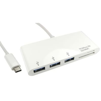 Hub USB RS PRO, USB 3.0 RJ45 3 ports, USB A