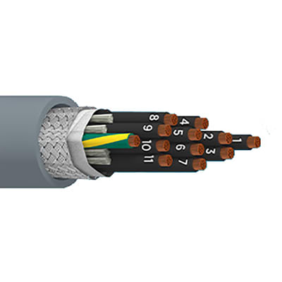 Alpha Wire - 901612CY SL001 - Multiconductor, Flexible, 16AWG, Slate ...