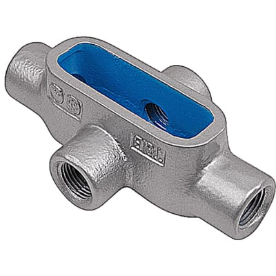 T&B Fittings By ABB - X67 - BlueKote Form 7, (X) Conduit Body, 2", Gray ...