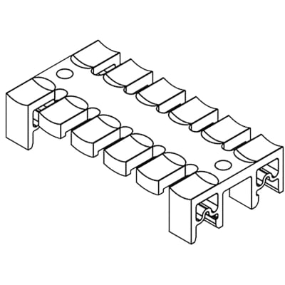 icotek - 32262 - Shape H and 30 mm C-Rails, KZ 80H, Pluggable on 35 mm ...