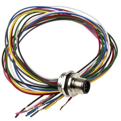 RS PRO - 2080595 - Single Ended Cordset Straight Male M12 To