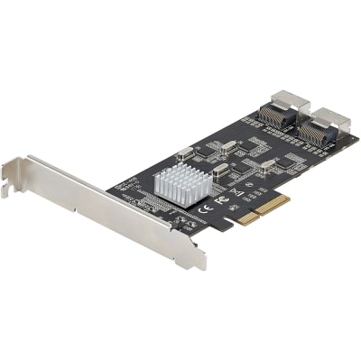  - 8P6G-PCIE-SATA-CARD - SATA PCIe Card, PCI Express, 8 Port,  6Gbps SATA Expansion Card w/4 Controllers - RS