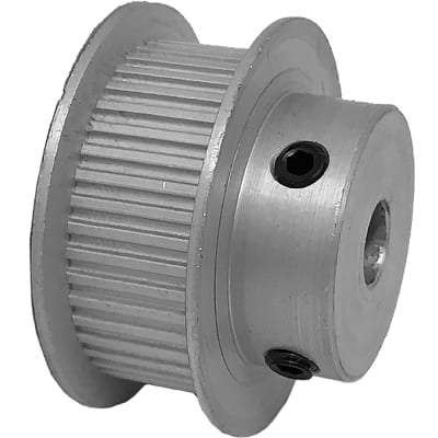 B&B Manufacturing - 44MP037-6FA3 - Timing Pulley, Flanged, 1/4in ID, 44 ...