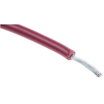 RS PRO - 2075306 - Hook-Up Wire Red PVC UL1569 22AWG 0.33 mm2 7
