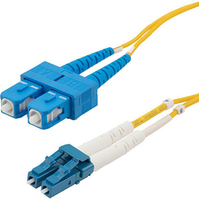 L-com - FCA-LCSC-DPS1Z-10 - Fiber Optic Patch Cable LC to SC Duplex 9/ ...