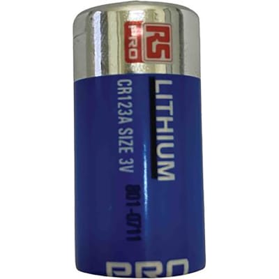 RS PRO Lithium Manganese Dioxide 3V, CR123A Camera Batteries