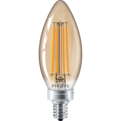 Philips - 4.5B11/VIN/820/E12/CL/GL/DIM FBH T20 - LED Bulb, B11, 4.5 ...