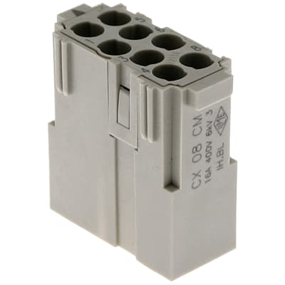 ILME - CX-08CM - Rectangular connector, Male Rectangular Insert, 8 pin ...