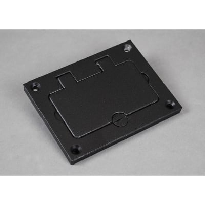 Wiremold - 828gfitcal-bk - Rect Gfi Recept Cover Alum Black - Rs