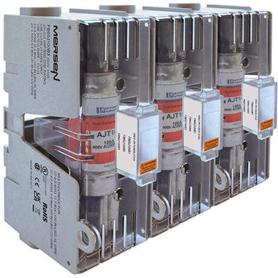 Mersen - FB60J100B3 - Fuse Block, Class J, 600V, 100A, Box