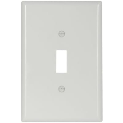 Arrow Hart - 2144W-SP-L - Wallplate 1G Toggle Thermoset Ovr WH - RS