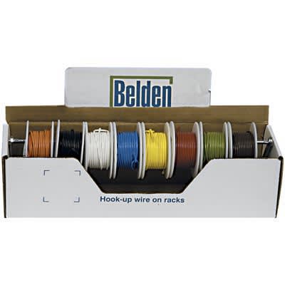 Belden - 8816 - Hook-Up Wire Kit, 8 Colors, 18 AWG, TC, 16x30, PVC Ins, Hook-up  Wire Kit Series - RS