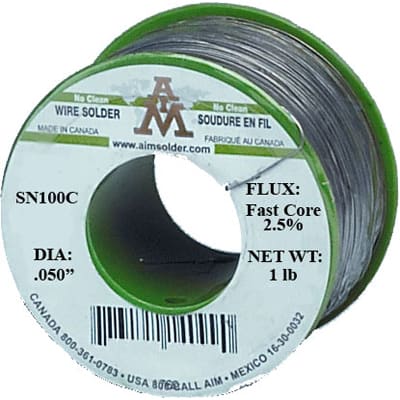 AIM Solder - 14250 - FASTCORE 2.5% ACTIVATED ROSIN SOLDER