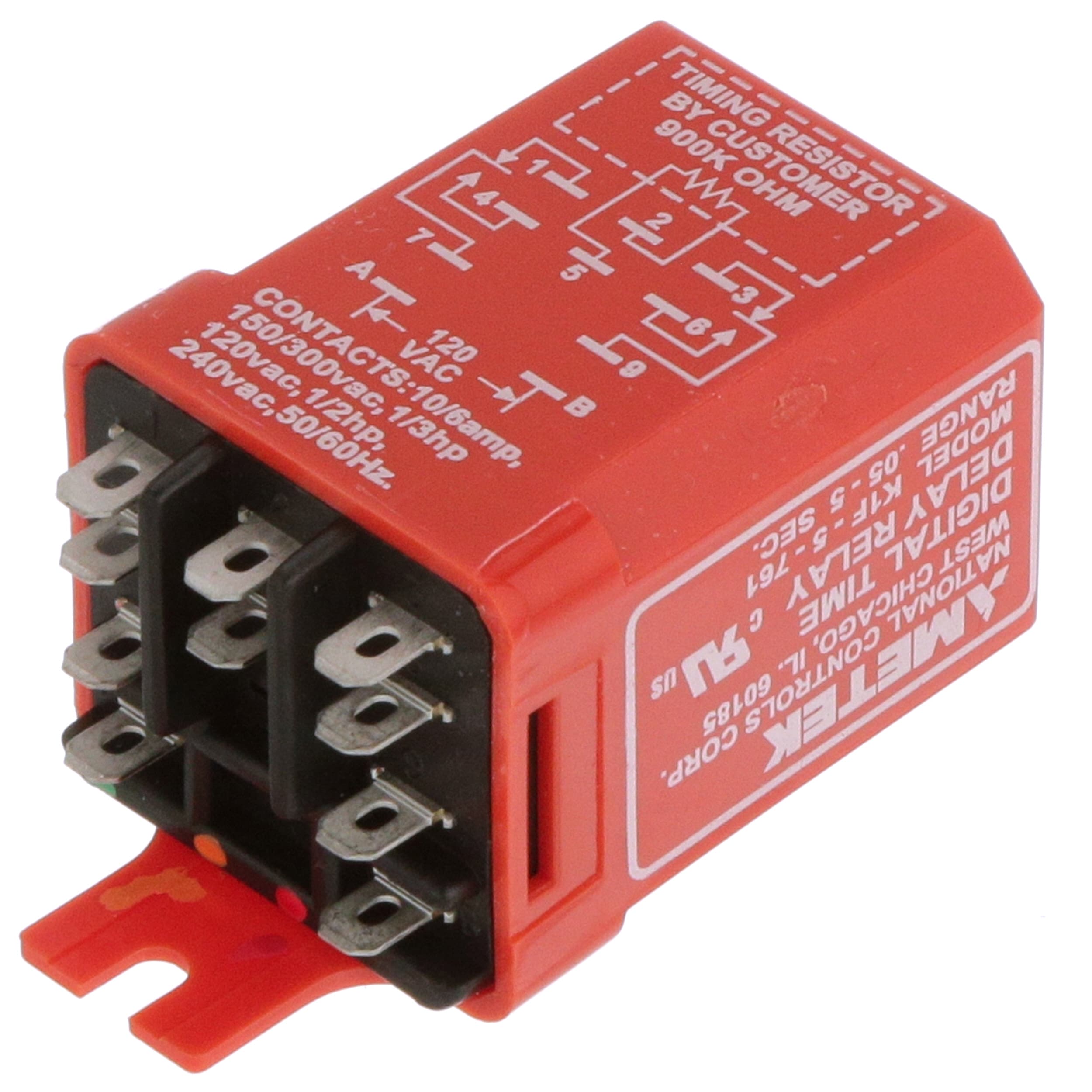 NCC K1F00005761 Time Delay Relay, DPDT, 0.15s, 120VAC, Remote