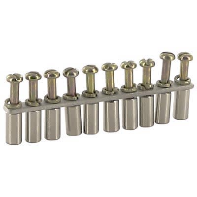 Altech Corp - CA721/10 - Jumper TermBlk 10Pole 5mm DINRail Internal  0.4NmTorq, CA721 Series - RS