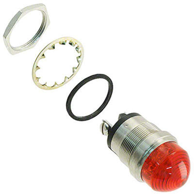 Dialight F Prominent Indicator Pmnt Mm Mounting Hole Size Red Led Screw Term