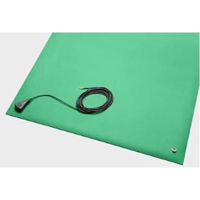 Dissipative Rubber Work Surface Mat Kit, Light Blue. 24x48