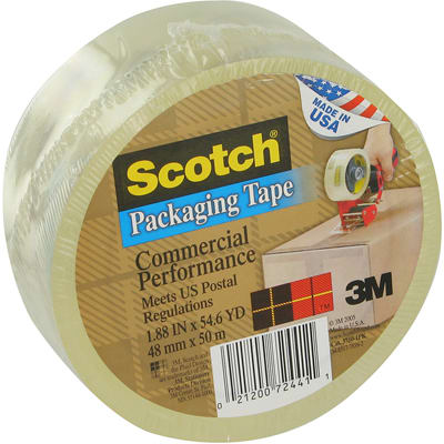 Scotch 3750 Commercial Performance Packaging Tape, 1.88 x