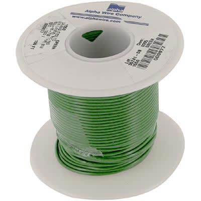 Alpha Wire - 1550 GR005 - Hook-Up Wire, 24 AWG, 7x32, 0.016 in
