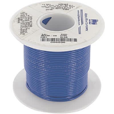Alpha Wire - 3051 BL005 - Hook-Up Wire, 22 AWG, 7x30, 0.016 in