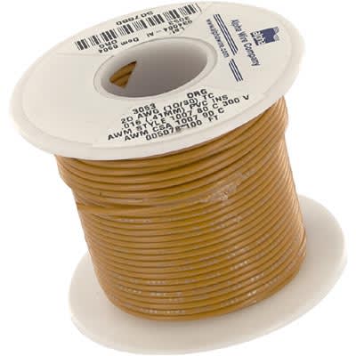 Alpha Wire - 3050 BL005 - Hook-Up Wire, 24 AWG, 7x32, 0.016 in