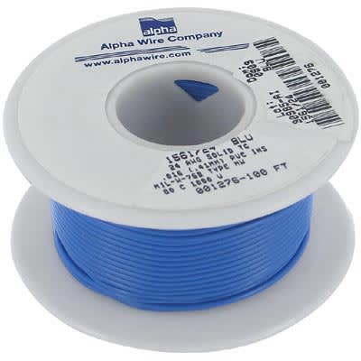 Hook-Up Wire 24AWG Blue Solid