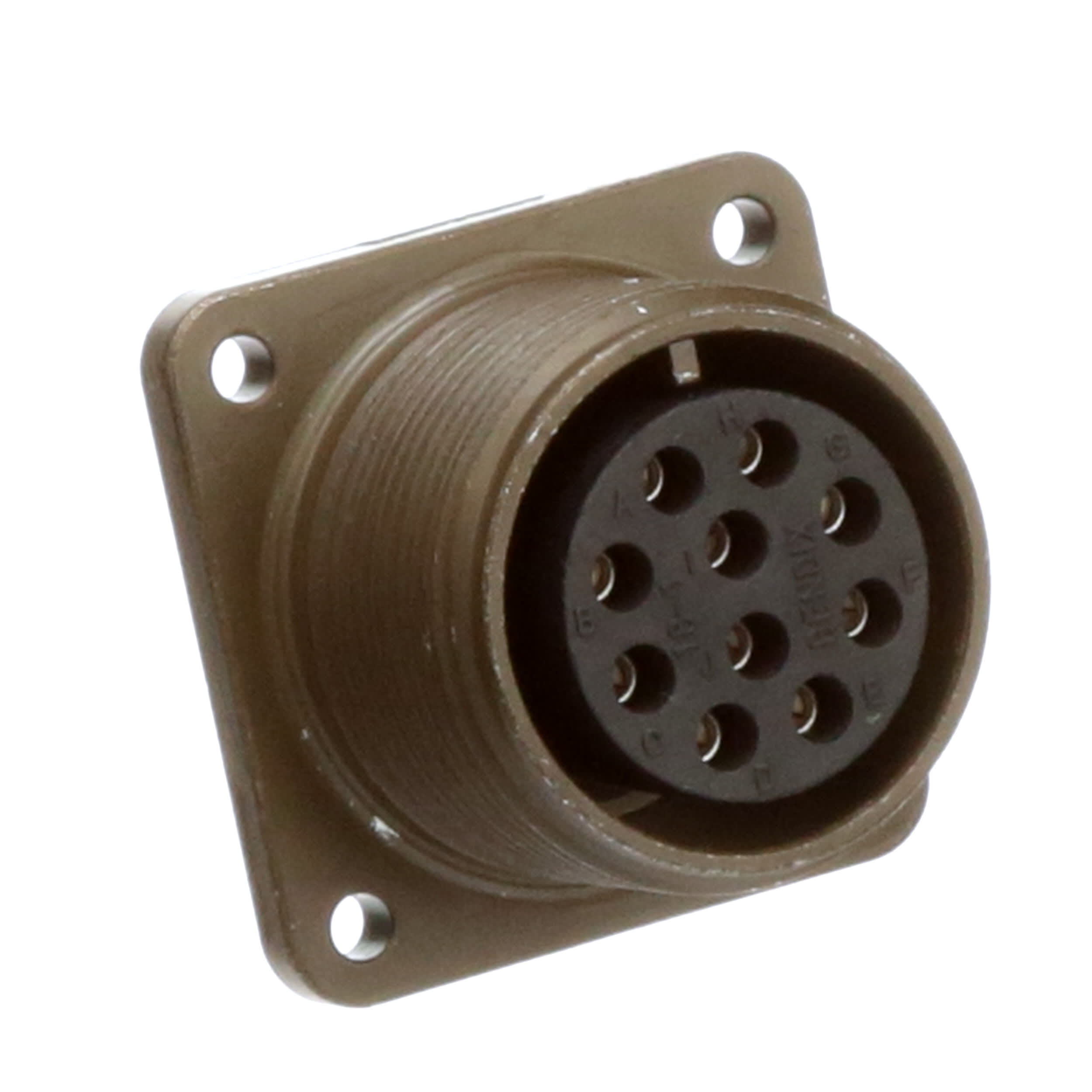 Amphenol Industrial - MS3102A18-1S - Connector Cylindrical Receptacle ...