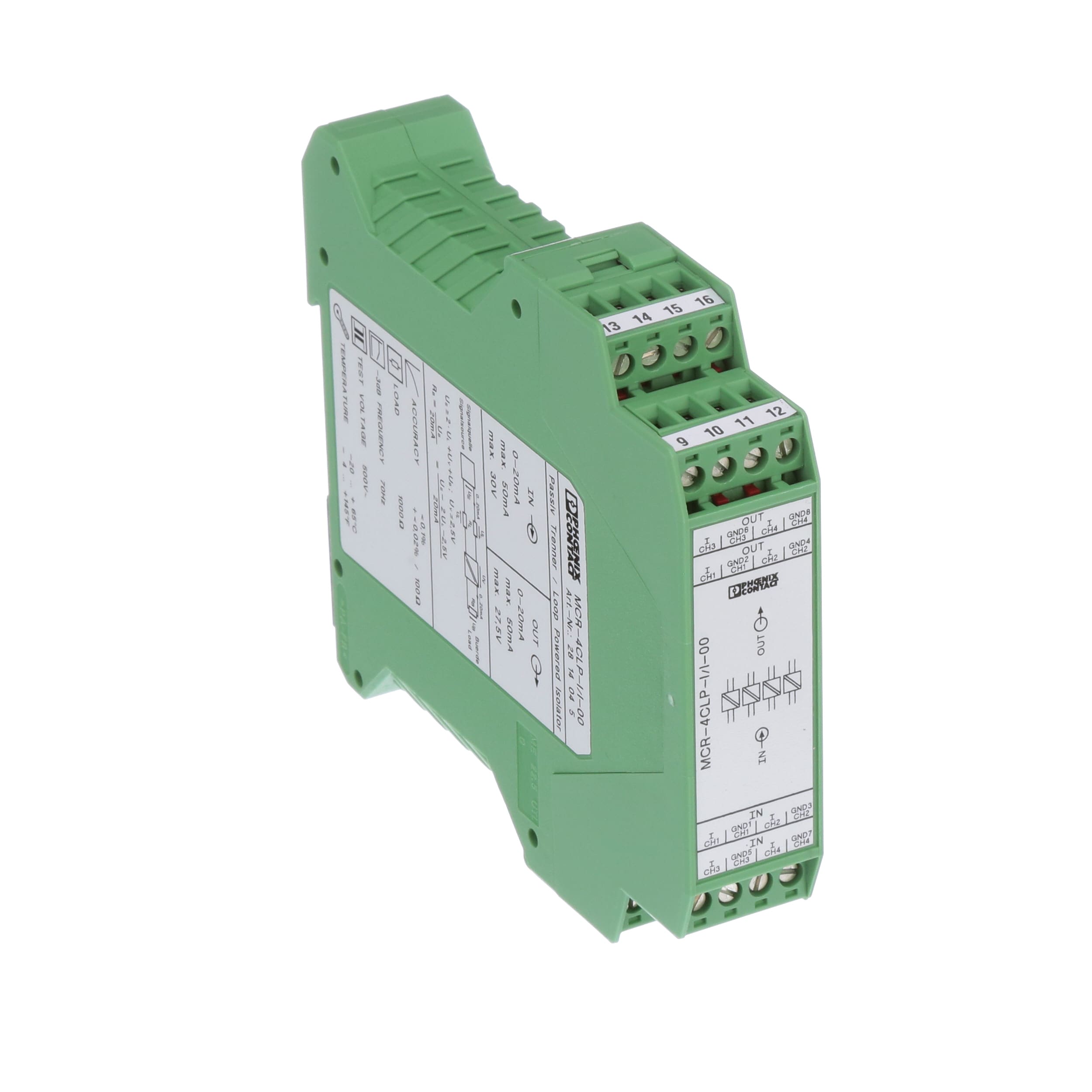 Phoenix Contact 2814045 Isolator, Passive, 4Channel, Current