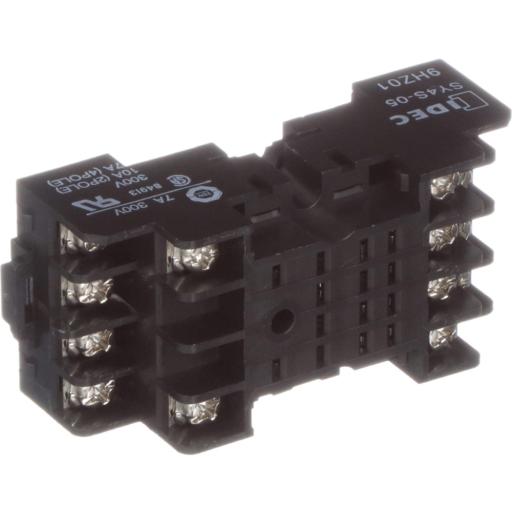 IDEC Corporation SY4S05 Relay Socket, 14 Pin, 4 Pole, 7 A, DIN Rail, M3 Screw, GT5Y Series RS