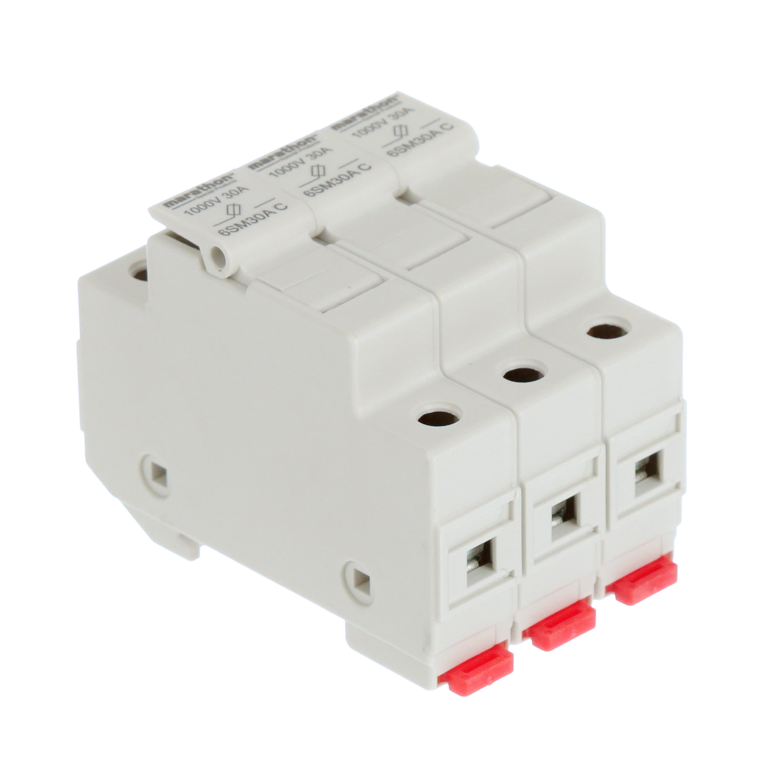 Marathon Special Products 6SM30A3C Midget Enclosed Fuse Holder with  Blown Fuse Indicator, 30A, 600V, Pole RS