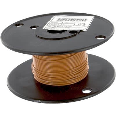 Olympic Wire and Cable Corp. 350-BROWN-CX/1000 Hook-up Wire, 24 AWG, 7x32,  300V