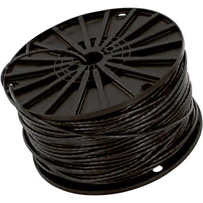 Olympic Wire and Cable Corp. - THHN 14G/ST BLK - Hook-Up Wire, 14 AWG,  19x0.0147, PVC/Nylon Ins, Black, THHN, 90C, 600V - RS