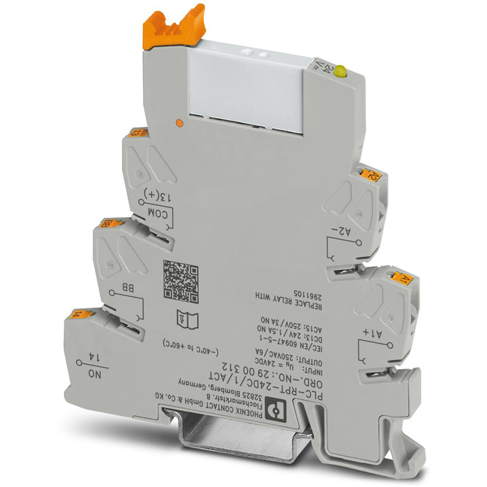 Phoenix Contact - 2900312 - PLC-INTERFACE w/ Switch, Output Relay 