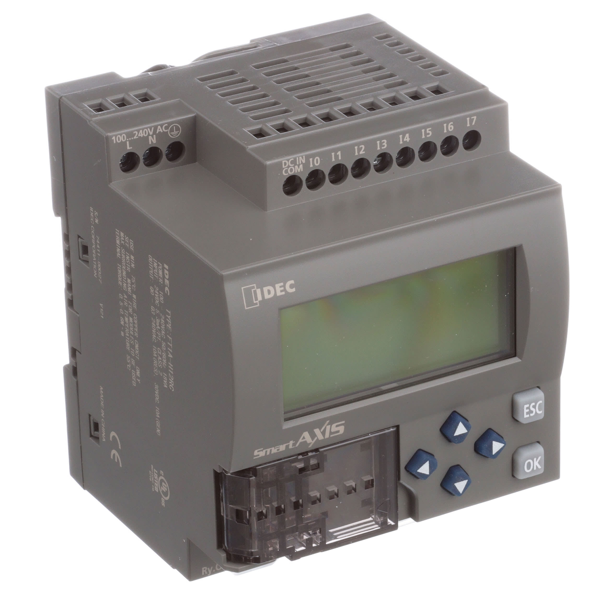 IDEC Corporation - FT1A-H12RC - Controller, CPU, 12I/O, AC Power