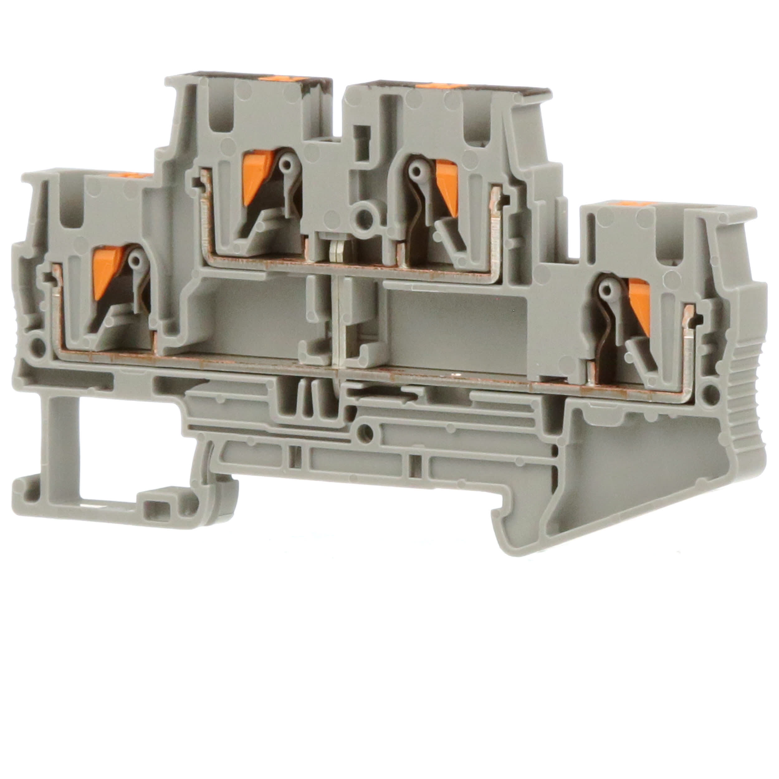 Phoenix Contact - 3211825 - Term Block DIN Rail DblLvl Push-InConn 6 ...