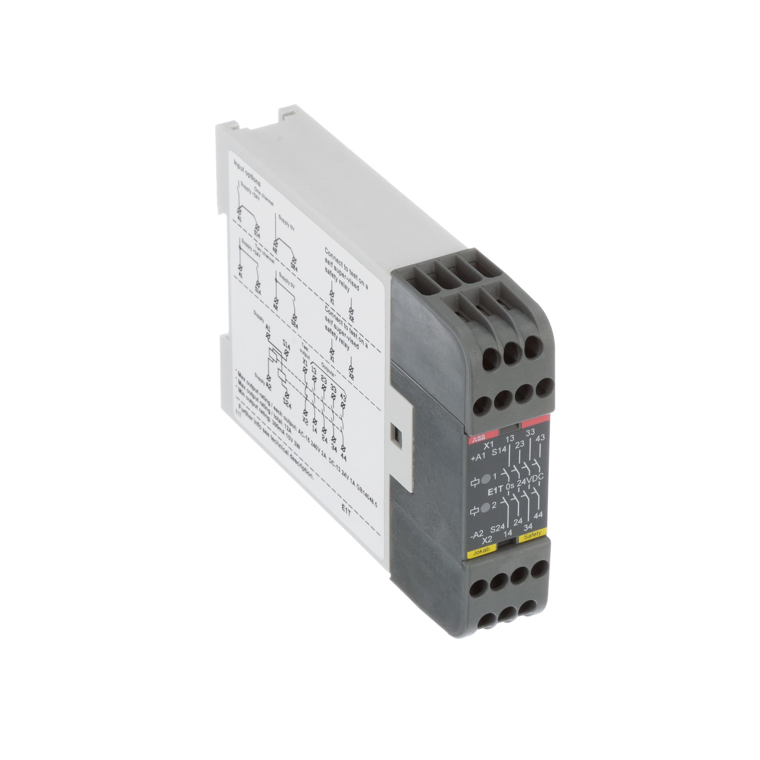 ABB Jokab Safety - 2TLA010030R0000 - E1T Output Module, 4 Outputs, 24 V ...