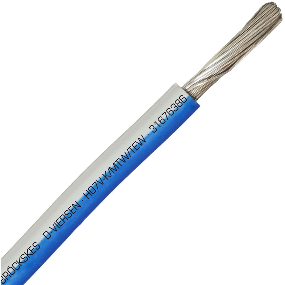 SAB - 31676386 - Hook-up wire, 07V-K, PVC, 12AWG, white/blue SAB - 31676386 - Hook-up wire, 07V-K, PVC, 12AWG, white/blue