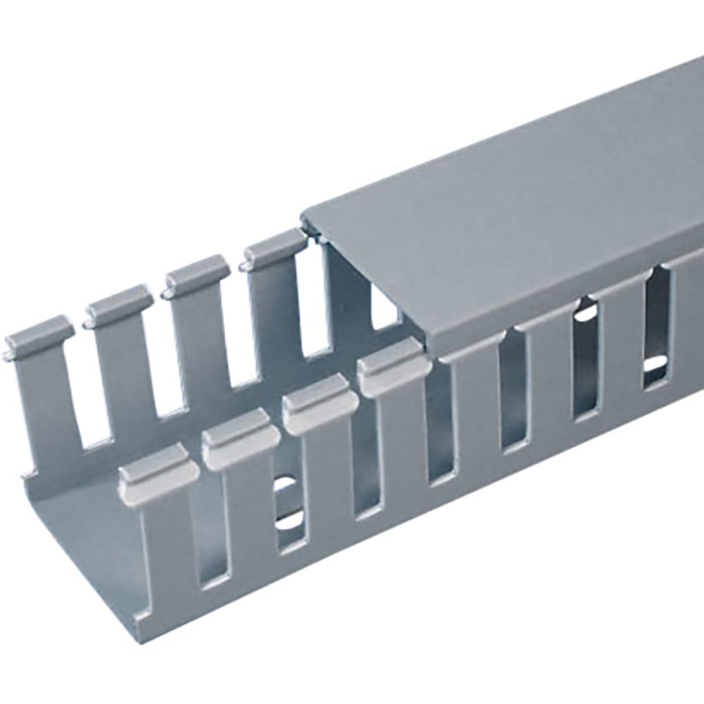 DIN RAIL 35x7.5MM STEEL SLOTTED 6FT