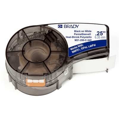 Brady - M21-250-C-342 - Polyolefin Heat Shrink, 16 -8AWG, Marking 
