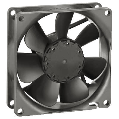 ebm-papst - 8412NGLE - DC Fan, 12V, 80x80x25mm, 19.4CFM, 12dBA 