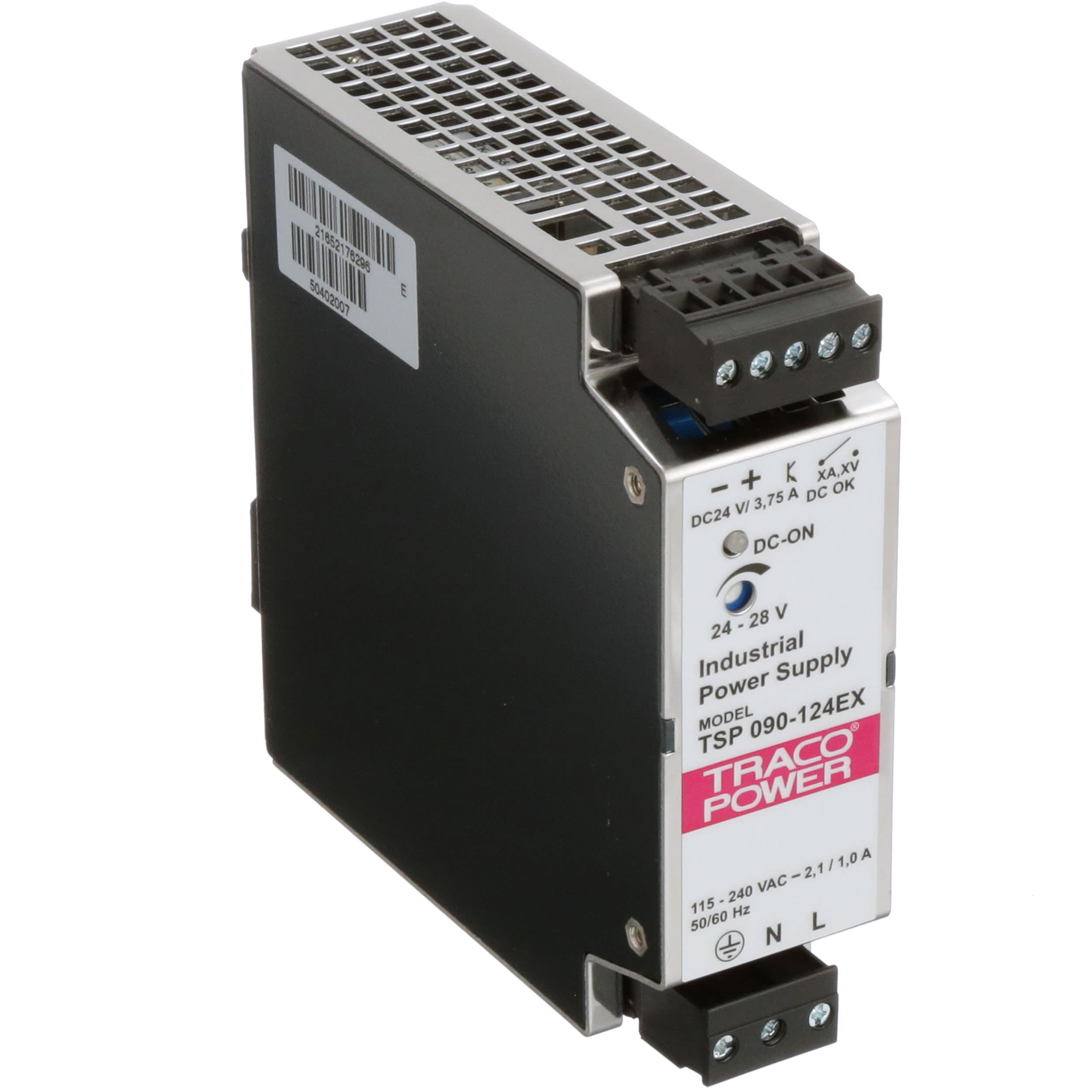 TRACO Power - TSP 090-124 EX - AC-DC Power Supply, 24V, 3.75A, 263V ...