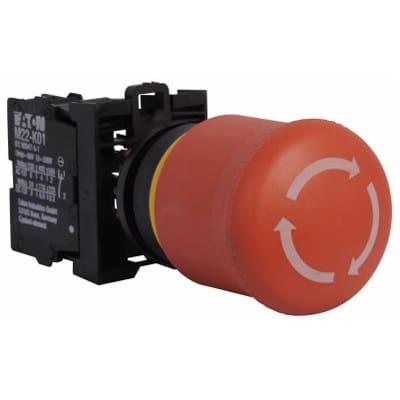 Eaton - Cutler Hammer - M22-PVT-K01 - E-Stop Switch, 22mm, Red