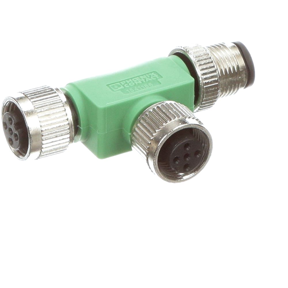 Phoenix Contact - 1541186 - Splitter, T Type, M12, Straight, Male 