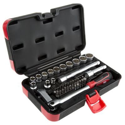 40 piece deals ratchet socket set