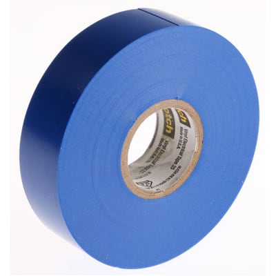 Scotch 35 Ruban Isolant Électrique en Vinyle, bleu, 19mm x 20m, 0
