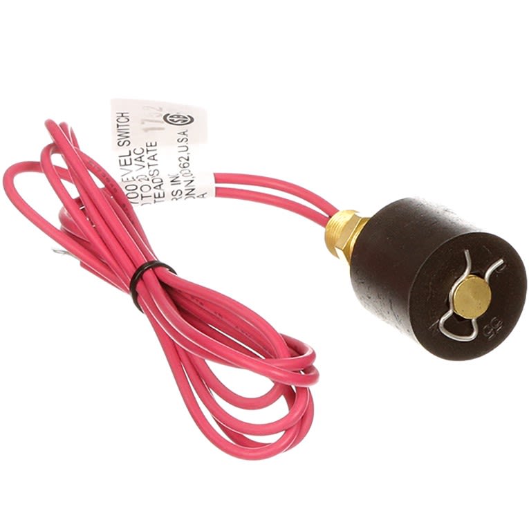 Gems Sensors - 01701 - Switch, Level, NO (Reversible), Brass, Vert., SPST,  1/8 NPT MALE, 22AWG 24