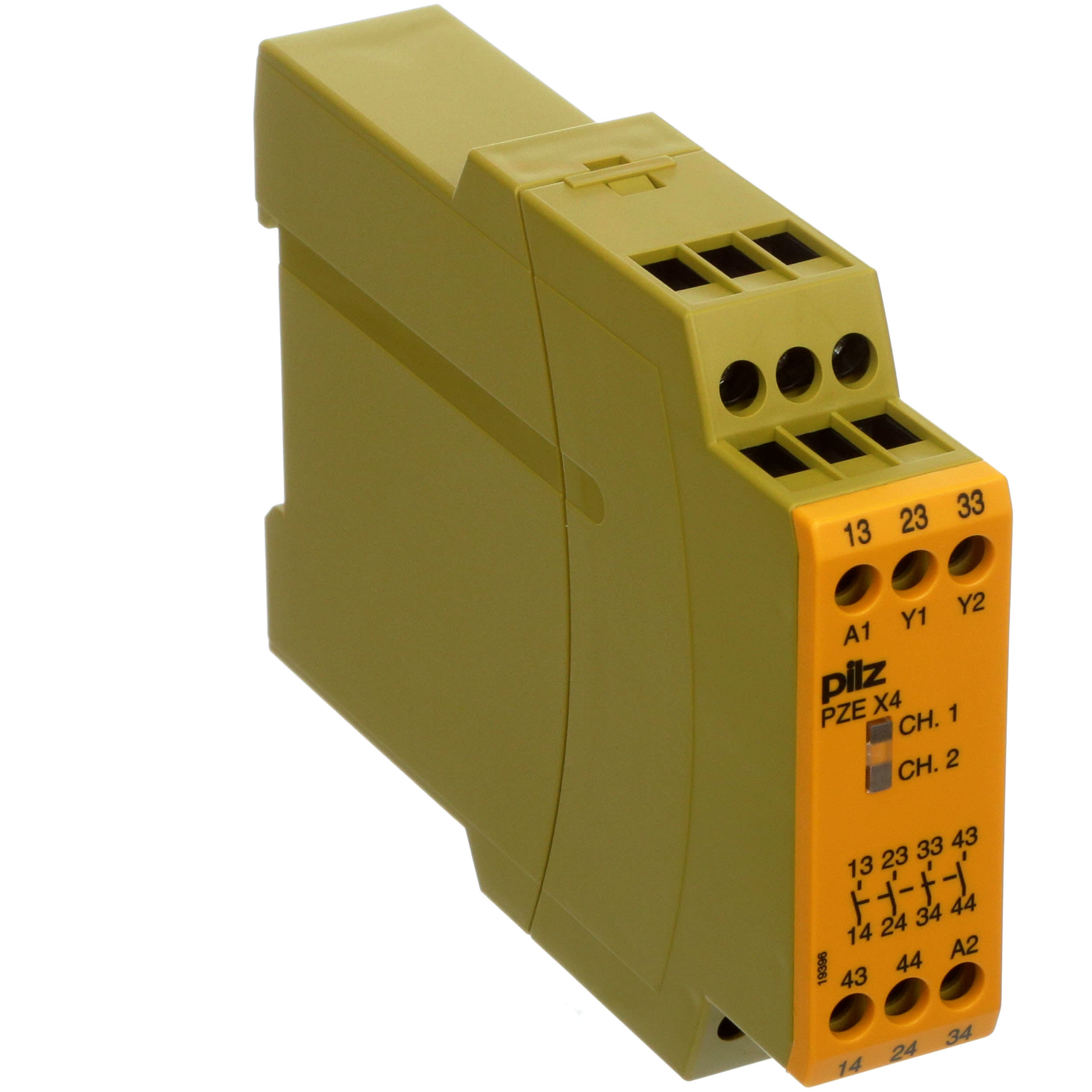 Pilz - PZE X4 24VDC 4N/O - Safety Relay, LED Indictor, 24VDC, 4NO