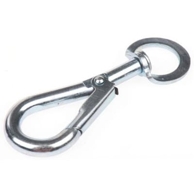 RS PRO - 470761 - Swivel Spring Hook 0.31x4.02(7.9x102mm) Steel  Galvanized Finish - RS