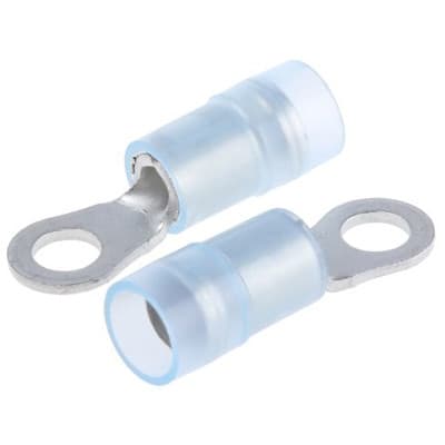 RS PRO - 2673789 - Insulated Crimp Ring Terminal M3.5 Stud 16-14AWG Nylon  Insulation Copper Contact - RS