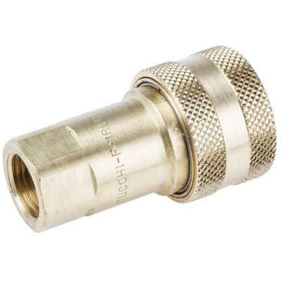 RS PRO - 7685838 - Brass Female Hydraulic Quick Connect Coupling 804500106  1/2 in - RS